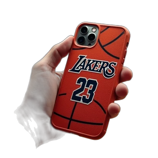 basketball, player, phone, case transparent PNG cut-out