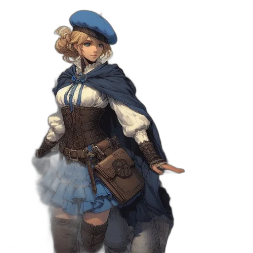 staff, hat, dress, jacket transparent PNG cut-out