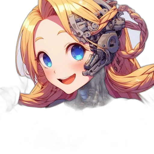 weapon, robot, sword, staff transparent PNG cut-out