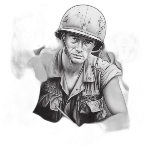 hat, face, weapon, jacket transparent PNG cut-out
