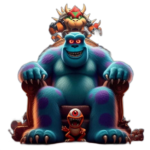 crown, creature, staff, concept art transparent PNG cut-out