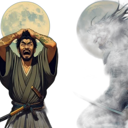 concept art, fantasy art, comic book art, photorealistic transparent PNG cut-out