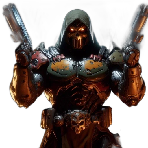 mask, weapon, robot, concept art transparent PNG cut-out