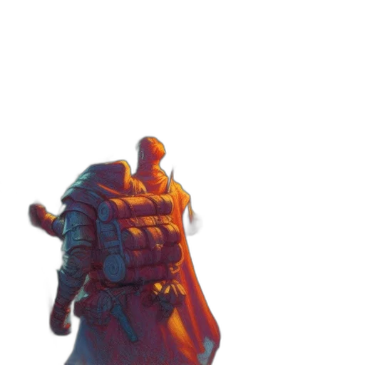 jacket, robot, weapon, mask transparent PNG cut-out