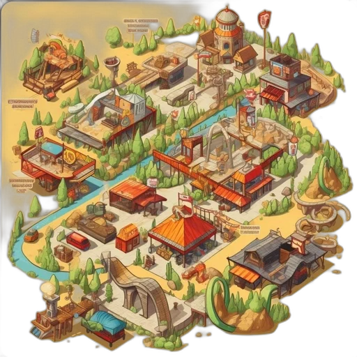 concept art, fantasy art, 3d render, pixel art transparent PNG cut-out