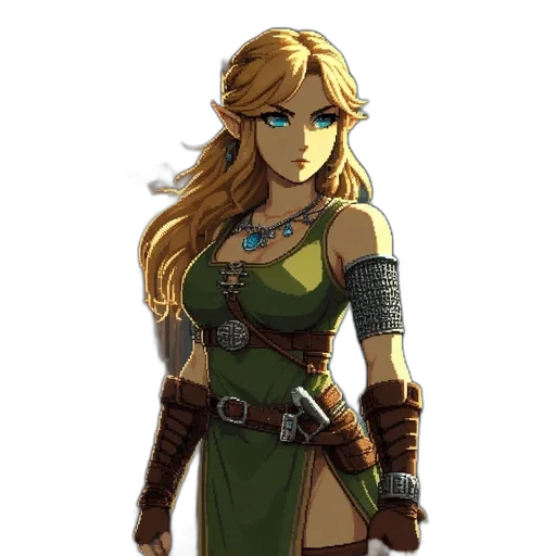 dress, staff, sword, weapon transparent PNG cut-out