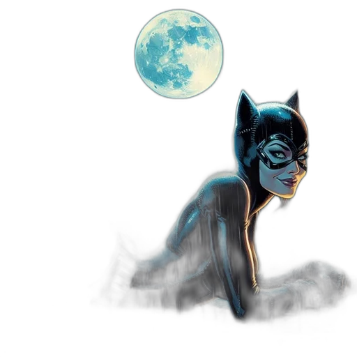 comic book art, concept art, fantasy art, watercolor transparent PNG cut-out