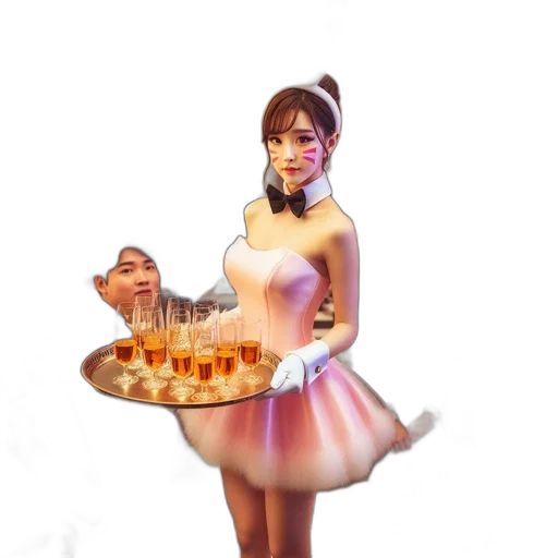 dress, food, concept art, photorealistic transparent PNG cut-out