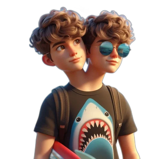 3d render, cartoon, concept art, vaporwave transparent PNG cut-out