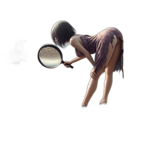 food, hair, mask, staff transparent PNG cut-out