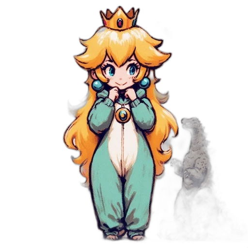 crown, dress, staff, dragon transparent PNG cut-out