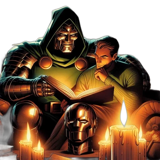 comic book art, concept art, fire, two transparent PNG cut-out