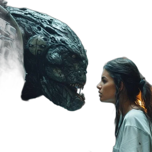 mask, creature, face, concept art transparent PNG cut-out