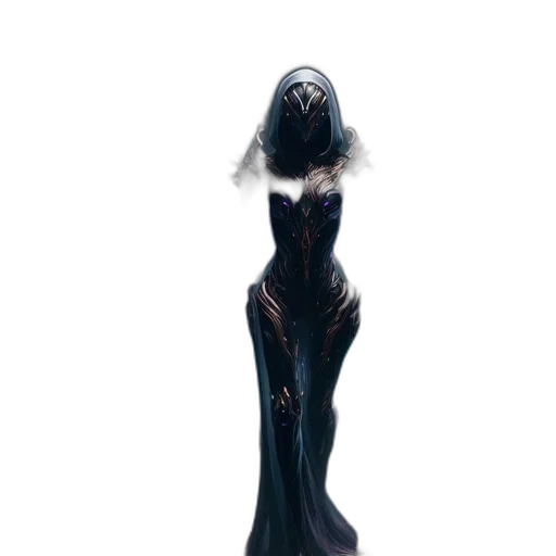 dress, creature, staff, hair transparent PNG cut-out