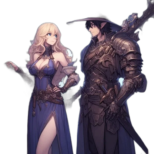 sword, weapon, staff, dress transparent PNG cut-out