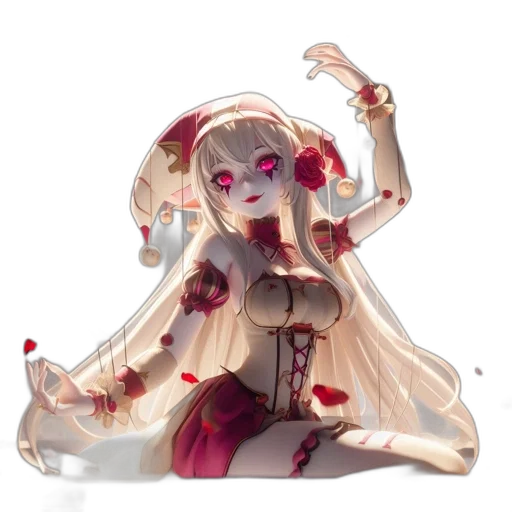 dress, creature, flower, weapon transparent PNG cut-out