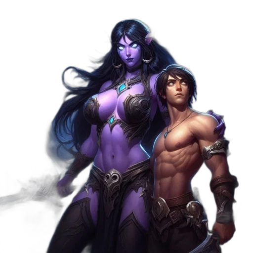 fantasy art, concept art, comic book art, pixel art transparent PNG cut-out