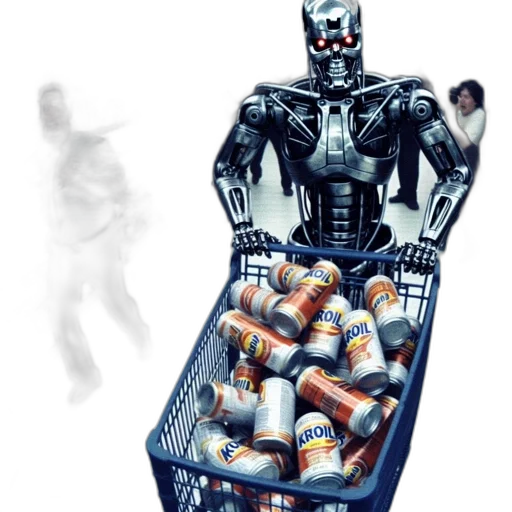 robot, bottle, food, jacket transparent PNG cut-out