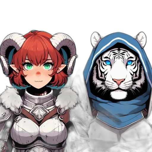 mask, animal, anime, pixel art transparent PNG cut-out