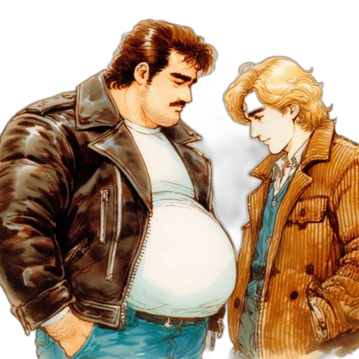 jacket, comic book art, concept art, photorealistic transparent PNG cut-out