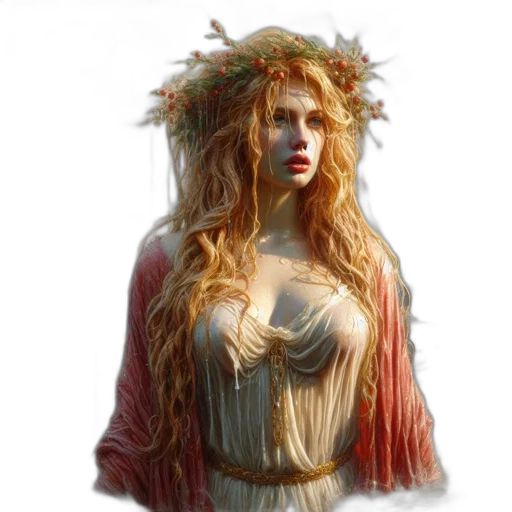 dress, crown, jewelry, face transparent PNG cut-out