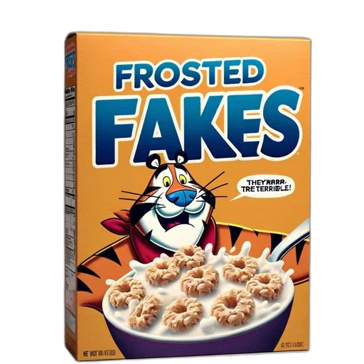 food, parody, cereal, box transparent PNG cut-out