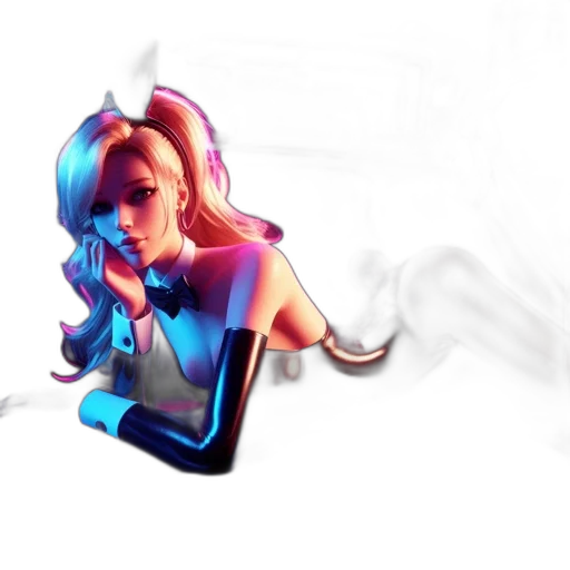 weapon, staff, vaporwave, 3d render transparent PNG cut-out