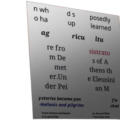 poster, text, about, eleusinian transparent PNG cut-out