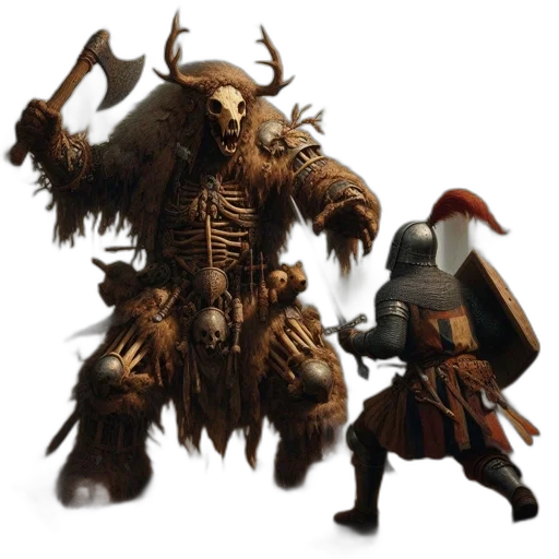 creature, mask, concept art, fantasy art transparent PNG cut-out