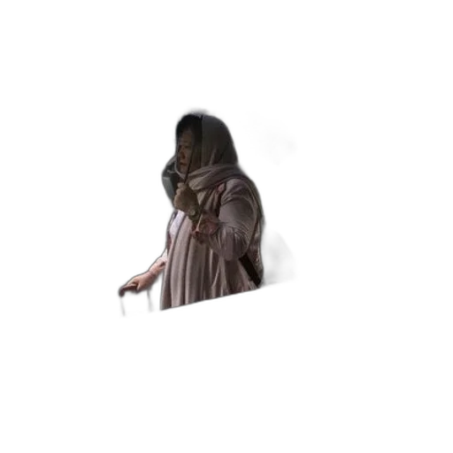 jacket, staff, creature, dress transparent PNG cut-out