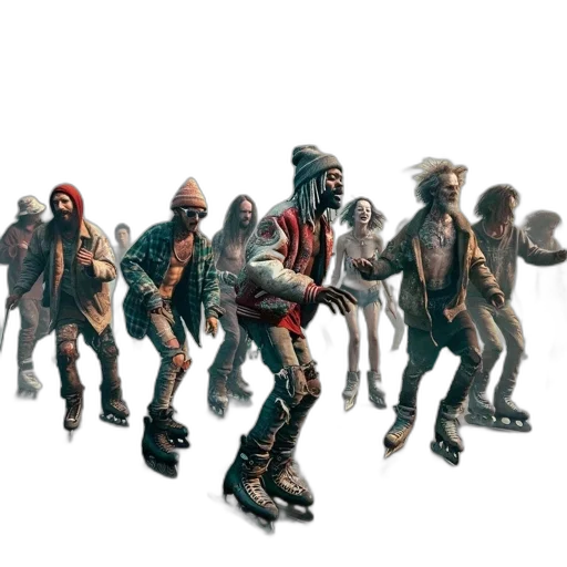 concept art, 3d render, pixel art, comic book art transparent PNG cut-out