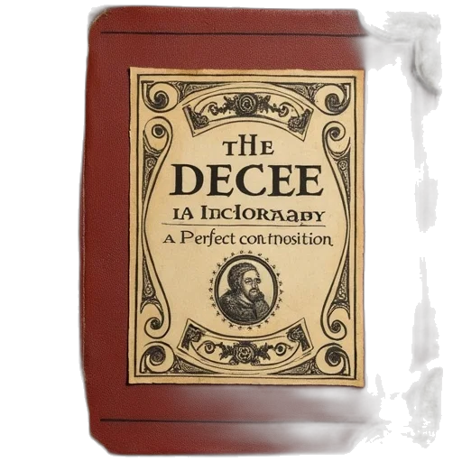 cover, cicero, book, decree transparent PNG cut-out