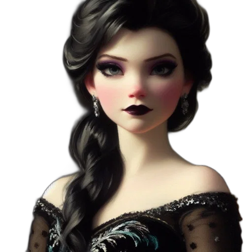 dress, jewelry, fantasy art, concept art transparent PNG cut-out
