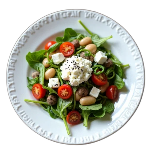 food, plate, salad, variety transparent PNG cut-out