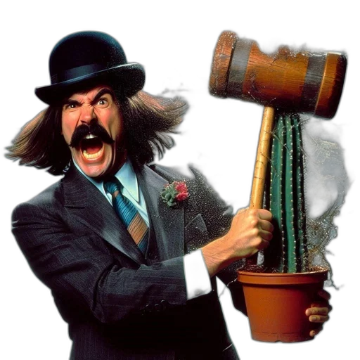 staff, hat, weapon, hair transparent PNG cut-out