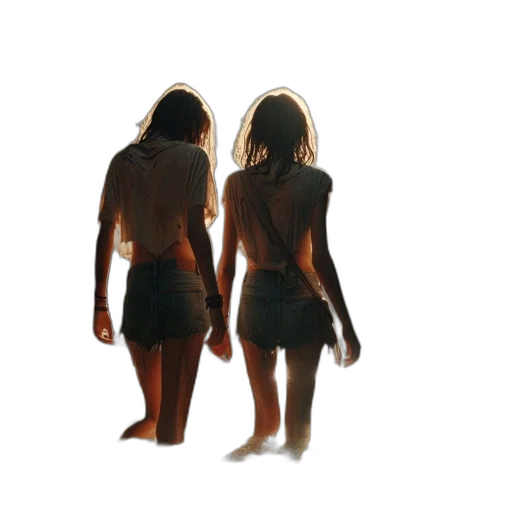 hair, dress, concept art, 3d render transparent PNG cut-out