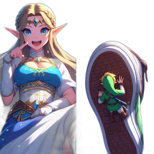 shoes, dress, sword, weapon transparent PNG cut-out