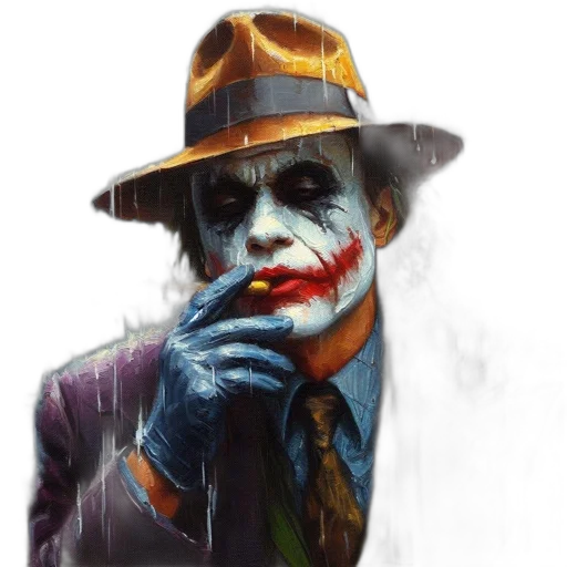 face, mask, hat, comic book art transparent PNG cut-out
