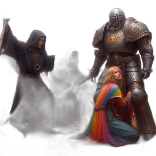 sword, dress, concept art, fantasy art transparent PNG cut-out