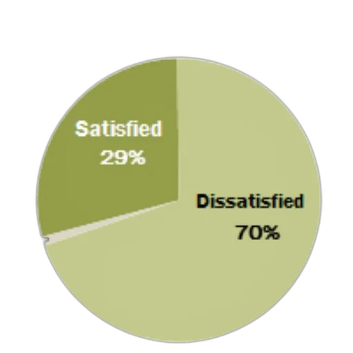 pie, chart, showing, satisfaction transparent PNG cut-out