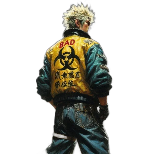 jacket, robot, cyberpunk, concept art transparent PNG cut-out
