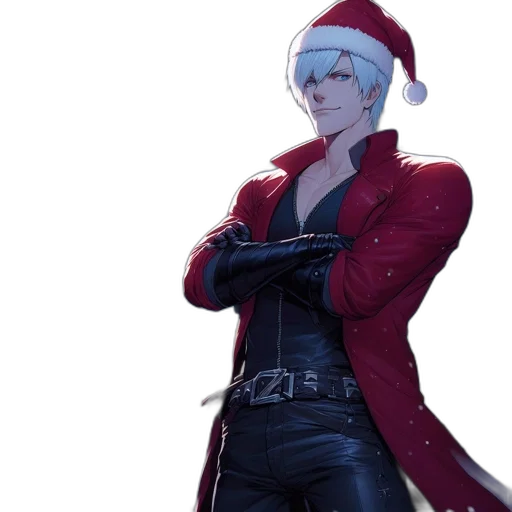 jacket, concept art, 3d render, red transparent PNG cut-out