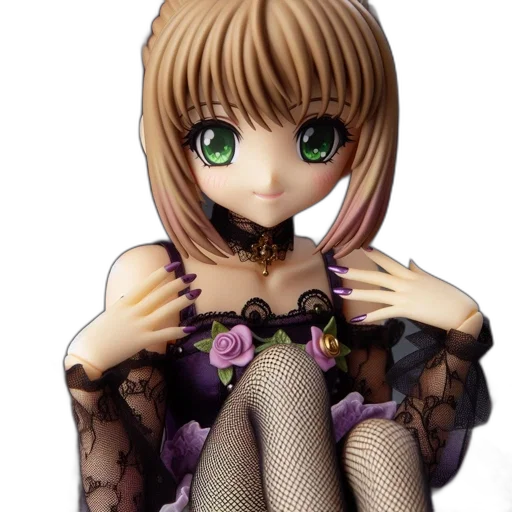 dress, 3d render, photorealistic, anime transparent PNG cut-out
