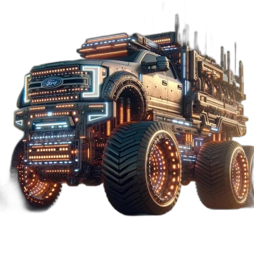 car, weapon, robot, concept art transparent PNG cut-out