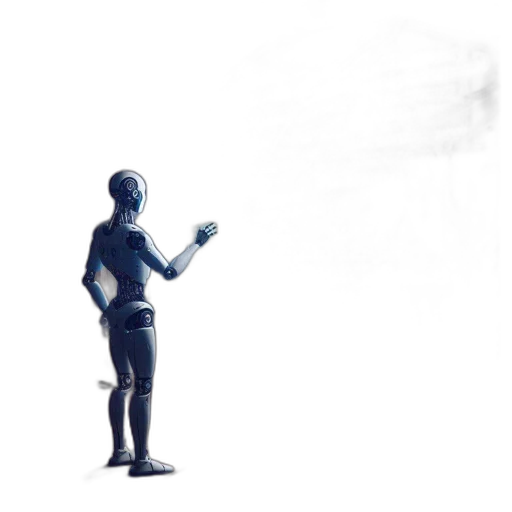 robot, staff, weapon, mask transparent PNG cut-out