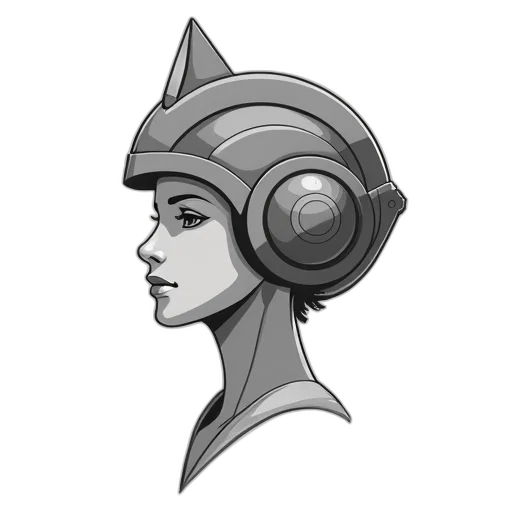 crown, robot, face, hat transparent PNG cut-out