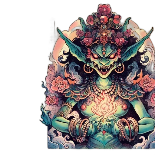 mask, dragon, crown, creature transparent PNG cut-out