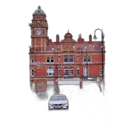 building, car, photorealistic, concept art transparent PNG cut-out