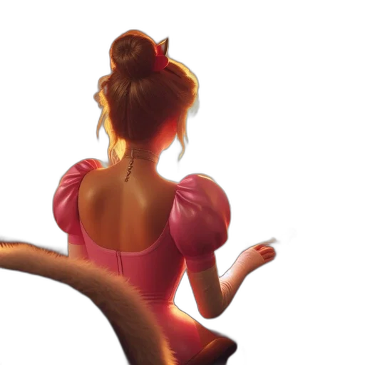 dress, hair, concept art, fantasy art transparent PNG cut-out
