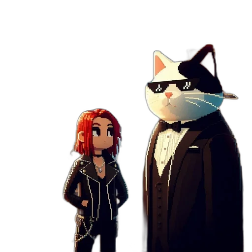 jacket, staff, concept art, cartoon transparent PNG cut-out